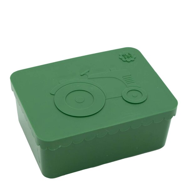 Blafre Matboks i plast ett rom 6x11x14 cm Traktor mørk grønn/mørk grønn