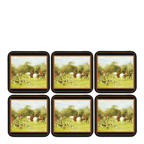 Pimpernel Tally ho glassunderlag 6 stk