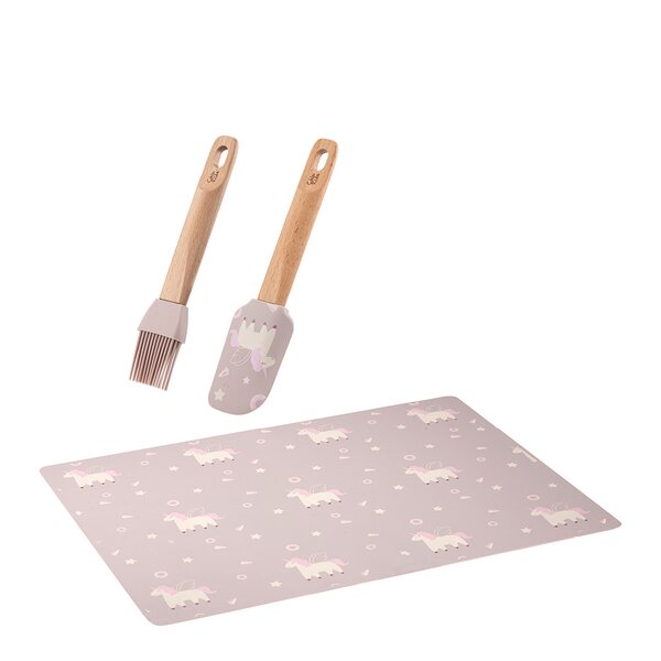 Modern House Chic Kids bakesett til barn 3 deler lys rosa