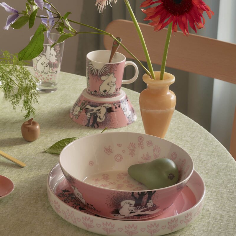 MoominArabia Mummi paiform 28 cm Kjærlighet rosa 30 år