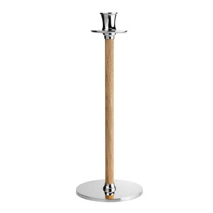 Hilke Alto Basso lysestake L 30 cm forniklet messing/eik