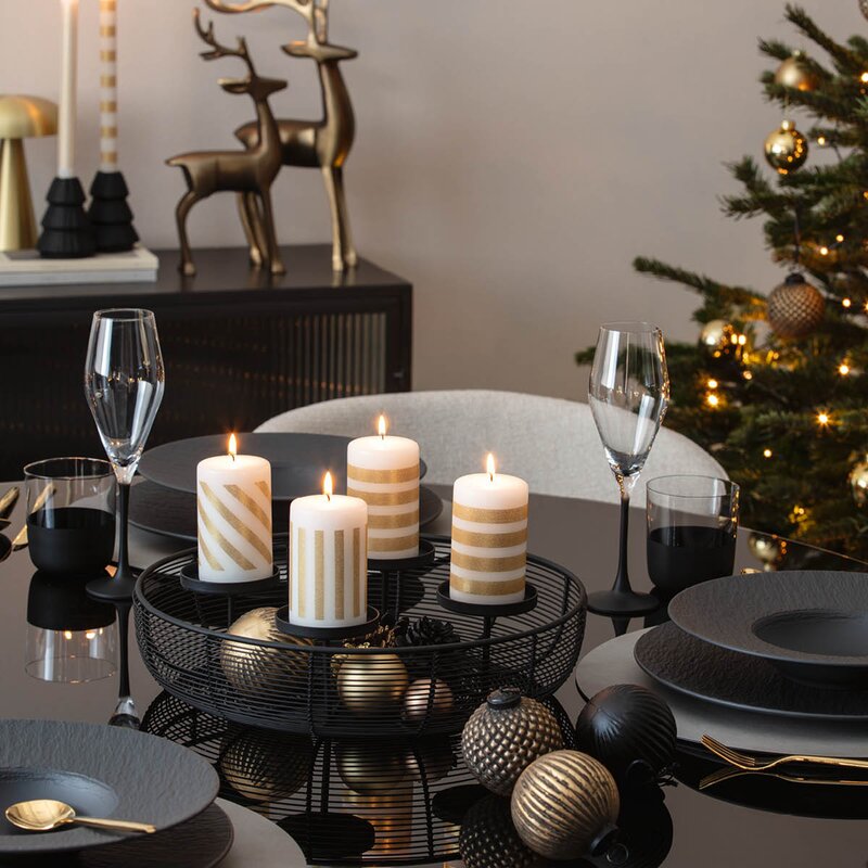 Villeroy & Boch Christmas Chic adventstake 41x40 cm svart