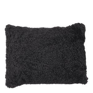 Natures collection A/S Pute new zealand saueskinn kort ull 35x45 cm black
