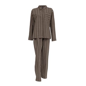 Høie Nova flanell pyjamas dame str XL sjokoladebrun