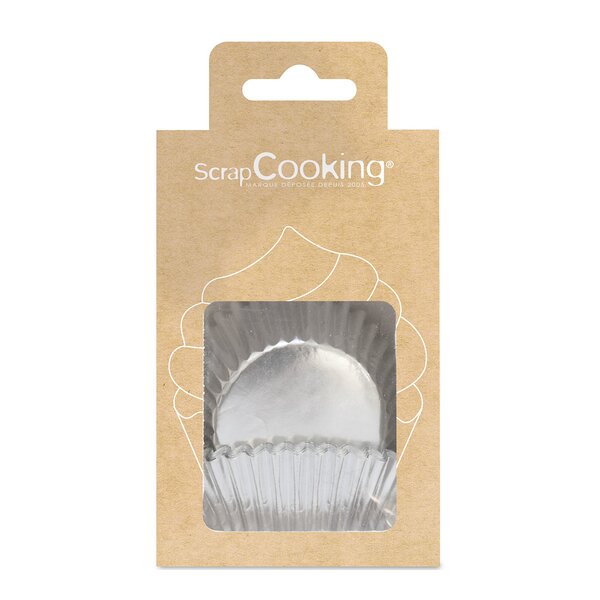 ScrapCooking Muffinsform 48 stk sølv