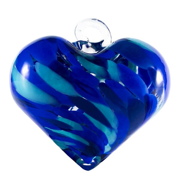 Magnor Til Deg dekorhjerte 7 cm blå