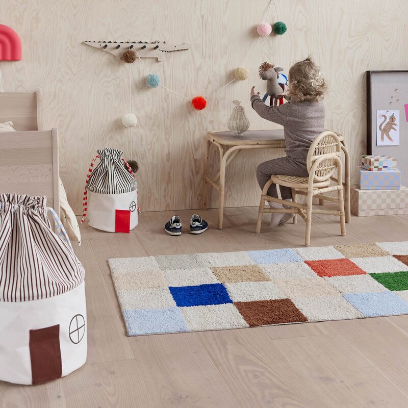 OYOY Chess gulvteppe 168x84 cm Multi