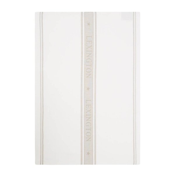 Lexington Icons star kjøkkenhåndkle 50x70 cm hvit/beige