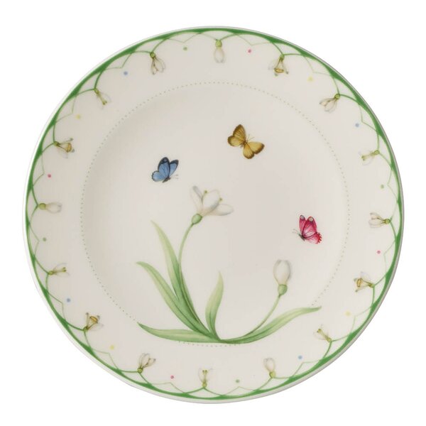 Villeroy & Boch - Colourful Spring asjett 16 cm hvit/grønn