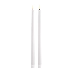 Uyuni Lighting Taper candles slim LED-kronelys 2,3x32 cm 2 stk nordic white
