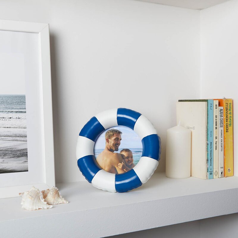 Balvi Floats fotoramme 17,2 cm blå/hvit