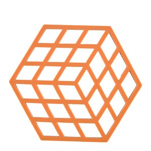 Zone Denmark Cube bordskåner 16x14 cm orange
