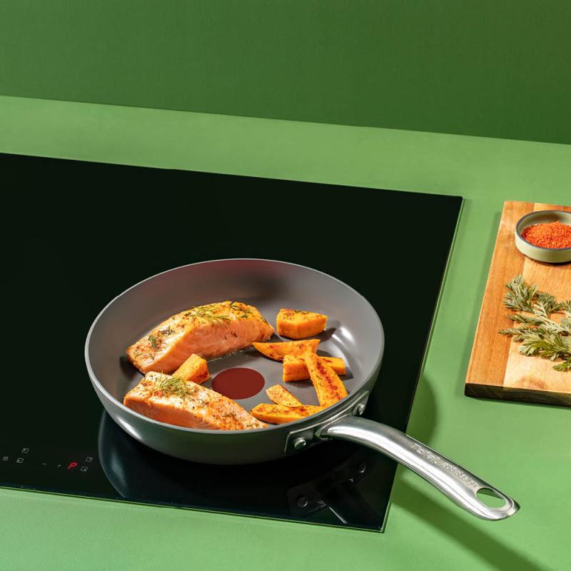Tefal Renew+ stekepanne 20 cm grå