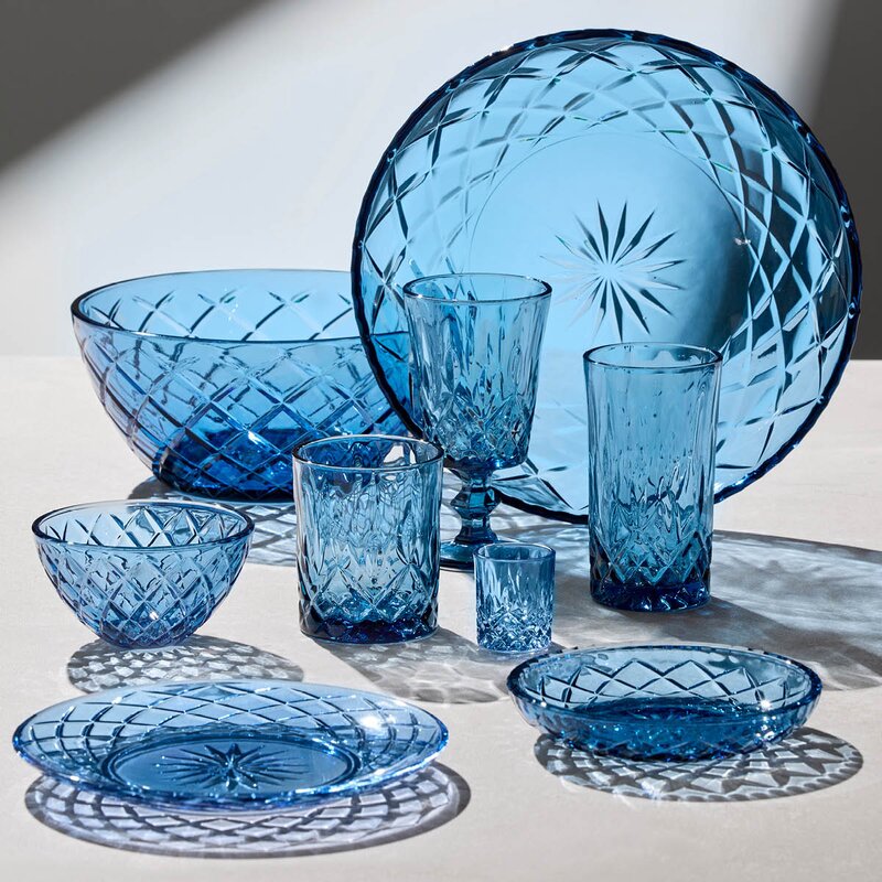 Lyngby Glas Sorrento highball 38 cl 4 stk blå