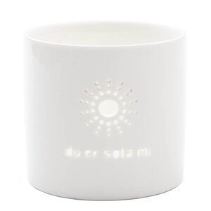 Sögne Home Telysholder Du er sola mi 8,5x8 cm medium hvit