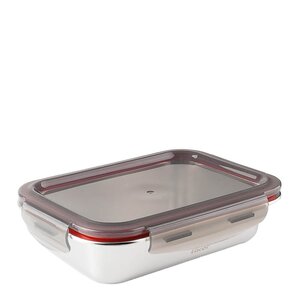 Lacor Matboks i stål med tett lokk 0,82L 20,3x15,3x5 cm