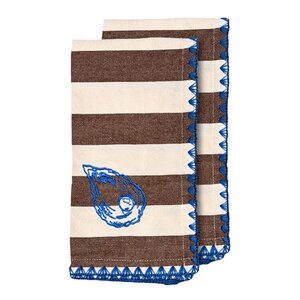 ByOn Bubba oyster kjøkkenhåndkle 50x70 cm 2 stk brun