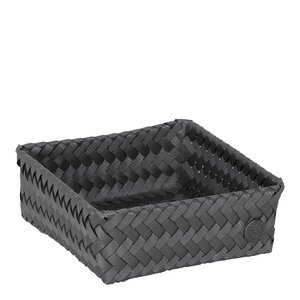 Handed By Fit Square oppbevaringskurv 18x18x7 cm dark grey