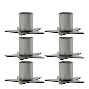 House Doctor Stage lysestake i jern 6 stk sølv