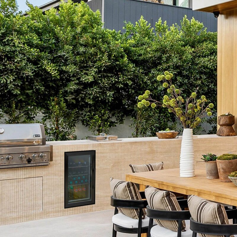 Caso Barbecue Cooler utendørskjøleskap 63L venstrehengslet svart