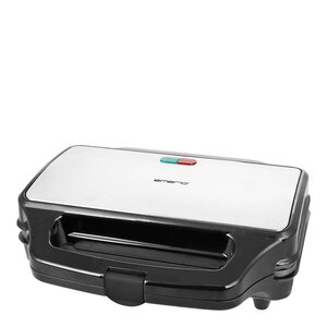 EMERIO Toastjern XXL 32x27 cm 900W rustfritt stål/svart