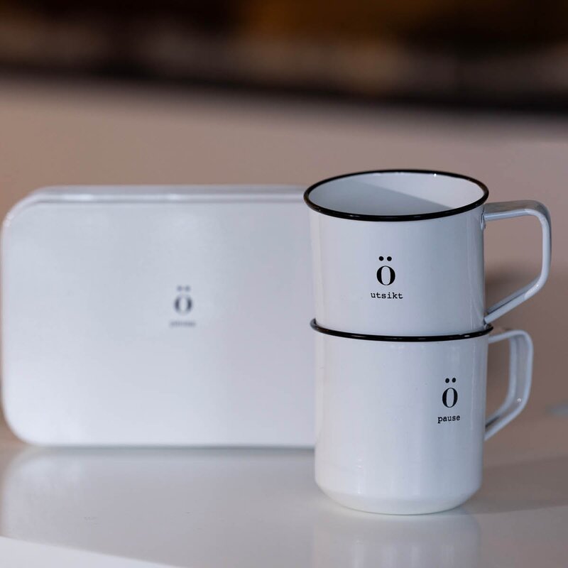 Sögne Home Emalje kopp Pause 35 cl hvit