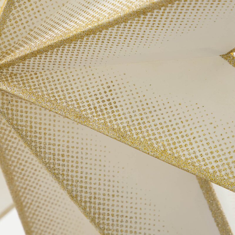 House Doctor 9 Point adventsstjerne 45 cm off-white champagne