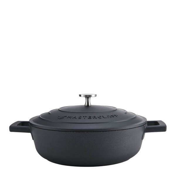 MasterClass Cast Aluminium lav gryte 2,5L svart