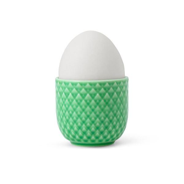 Lyngby Porcelæn Rhombe Color eggeglass 5 cm grønn