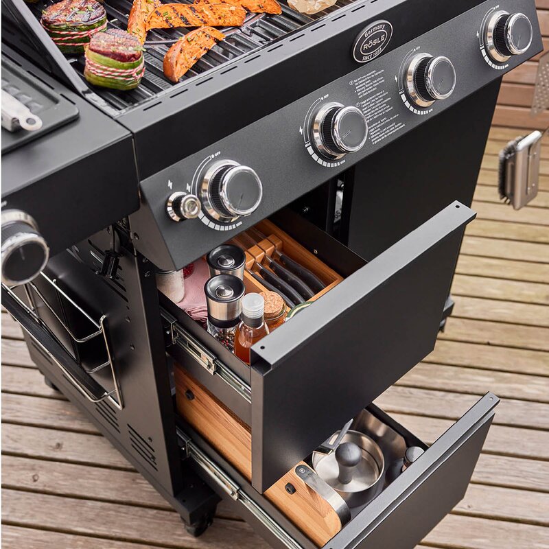 Rösle Videro Pro G4-S Vario+ gassgrill 20500W svart