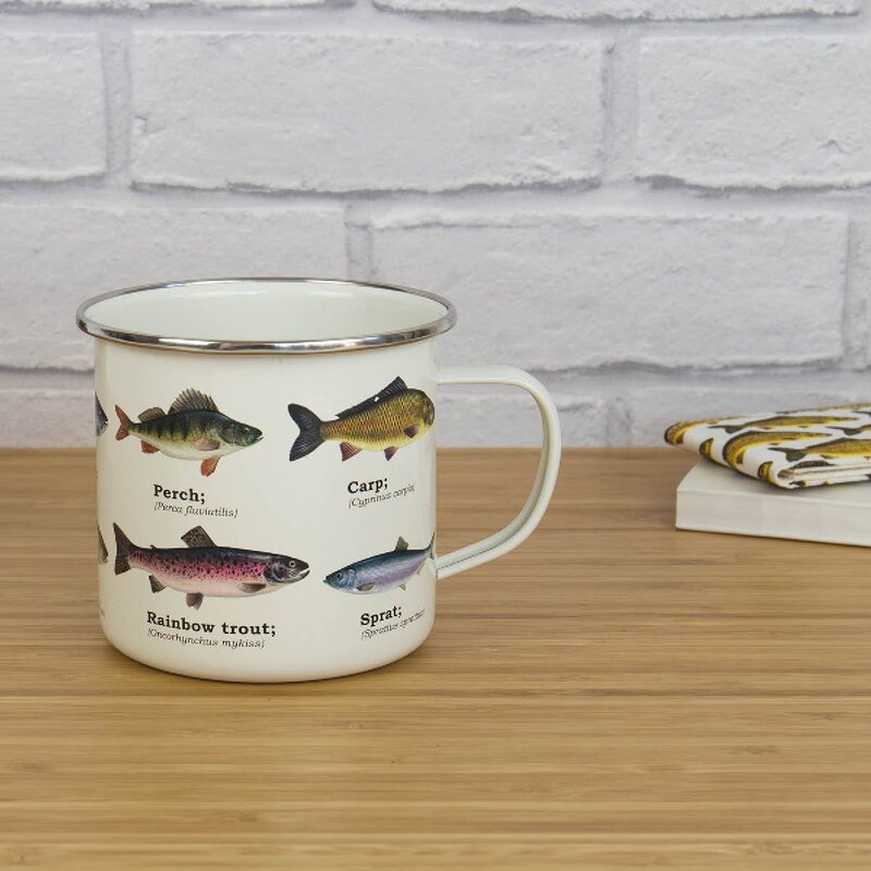 Gift Republic Emaljekopp 50 cl fisk