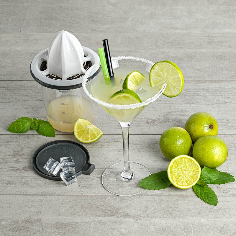 Lurch Sitruspresse m/beholder 400 ml hvit/grå/klar