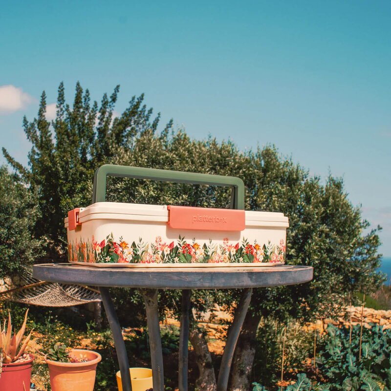 Platterbox Matboks isolert med kjøling 5,5L Floral