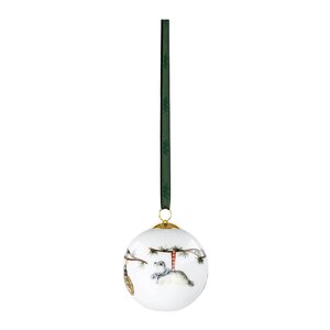 Kähler Hammershøi Christmas kule 2026 6 cm hvit m/dekor