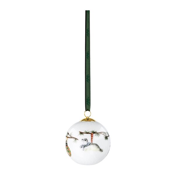 Kähler - Hammershøi Christmas kule 2026 6 cm hvit m/dekor
