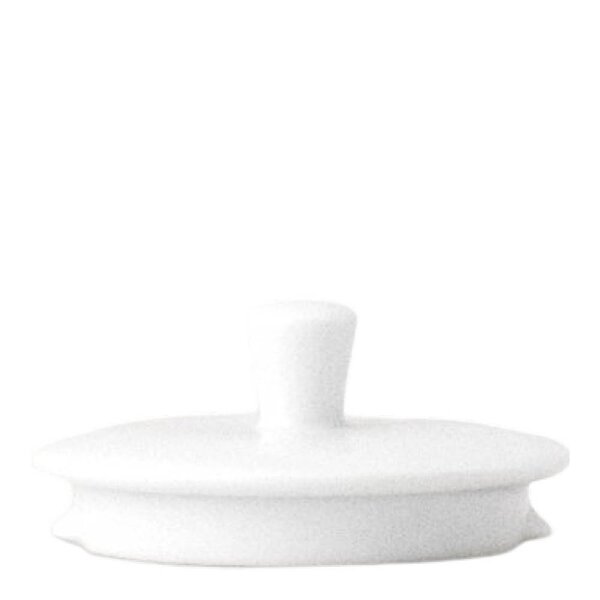 Lyngby Porcelæn Thermodan reservedel lokk 7 cm til kanne hvit