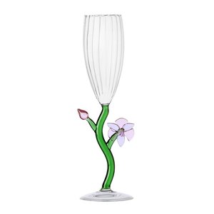 Ichendorf Milano Botanica optisk champagneglass 16 cl orkidé