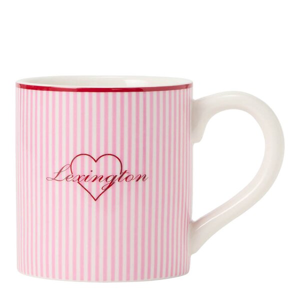 Lexington - Valentine's krus 42 cl rosa/hvit/rød