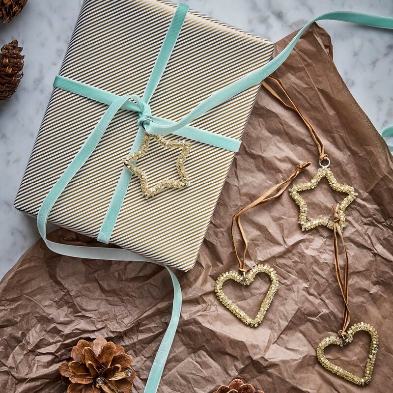 House Doctor Connect julepynt 4 stk champagne