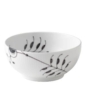 Royal Copenhagen Sort Mega Riflet skål 15 cm