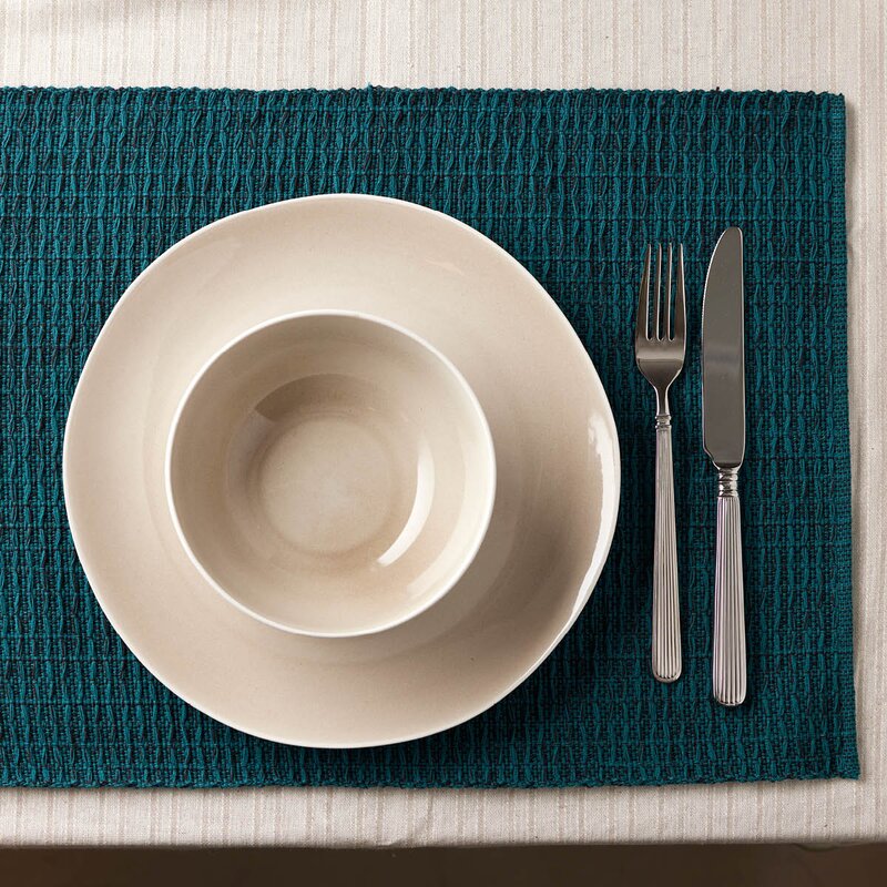 Holmen Sara dekkebrikke 33x48 cm blå/svart