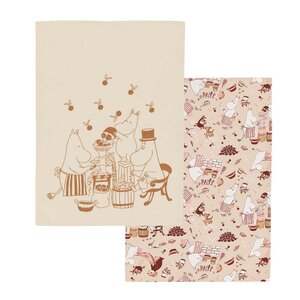 MoominArabia Mummi kjøkkenhåndkle 50x70 cm 2 stk Husarbeid