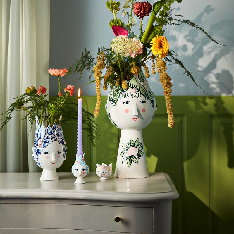 Bjørn Wiinblad Titania telyslykt ø6,5 cm pink