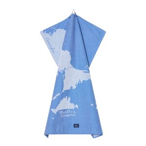 Lexington Kjøkkenhåndkle 70x50 cm "Cape Cod" hvit/blå