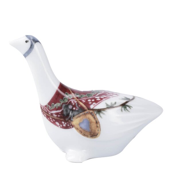 Kähler - Hammershøi Christmas gås 8 cm hvit m/dekor
