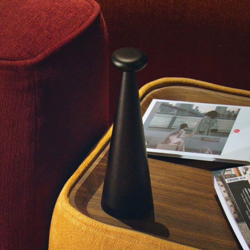 Alessi Bedin bordlampe 26 cm brun