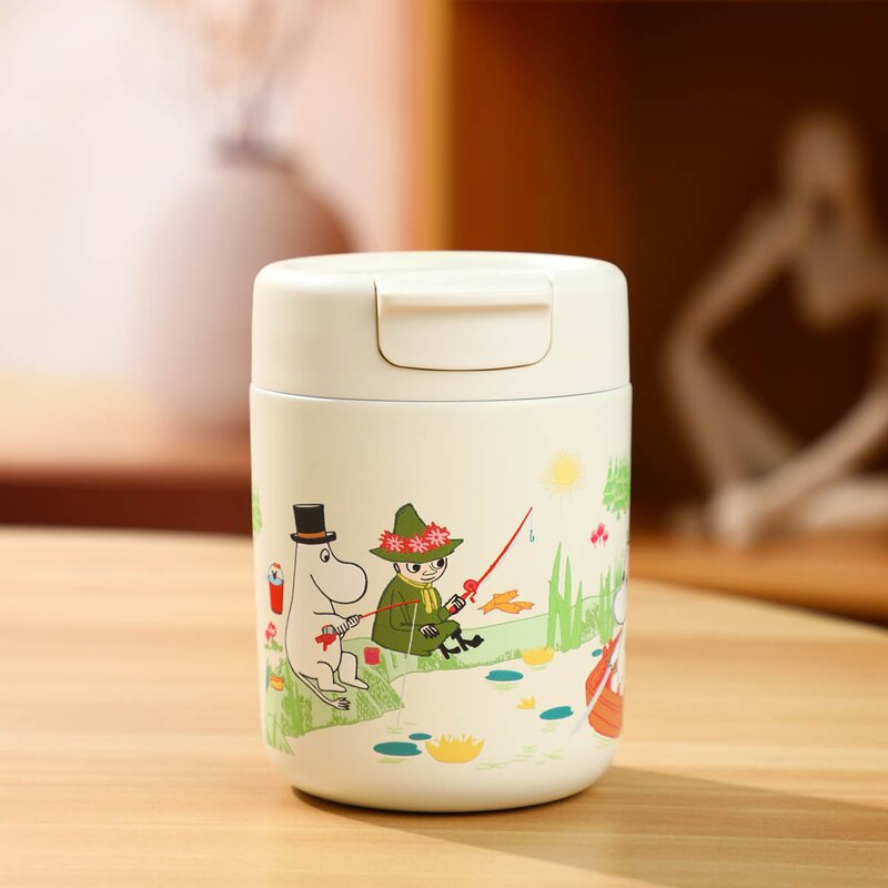 Moomin Mummi termokopp 32 cl ferie hvit