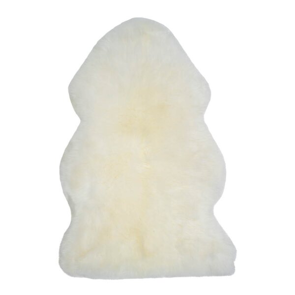Natures Collection Saueskinn new zealand lang ull 100 cm ivory