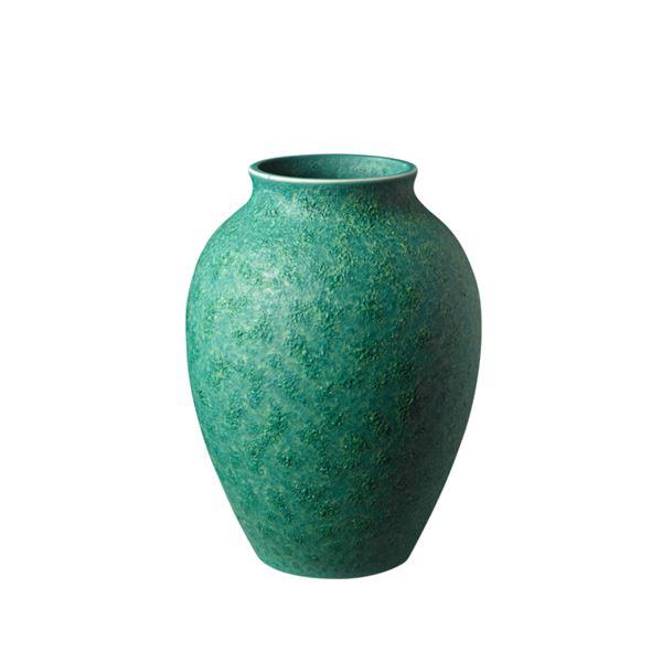 Knabstrup Keramik Vase 12,5 cm irr grønn