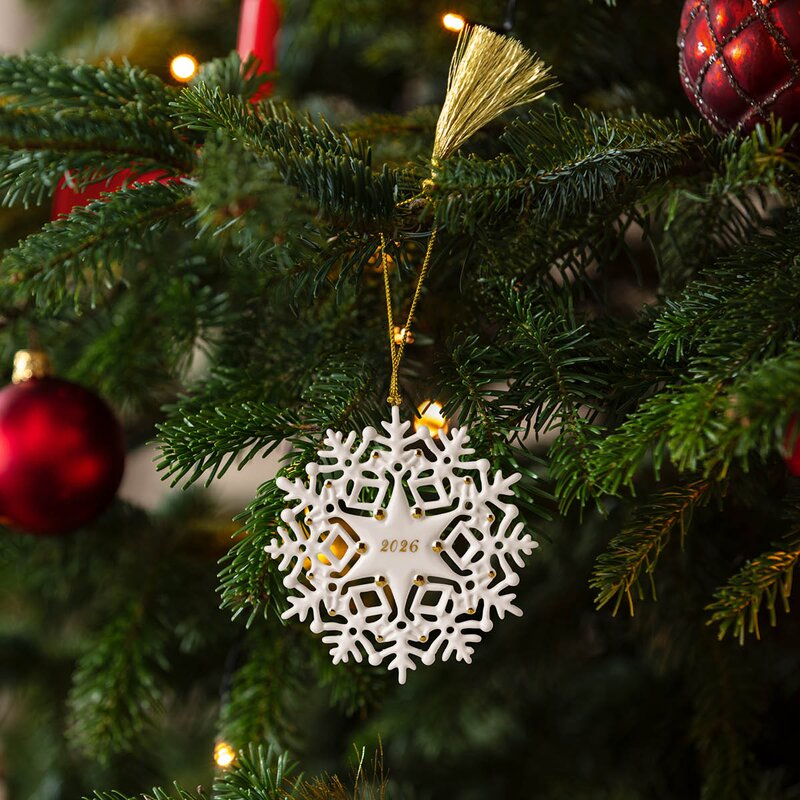 Villeroy & Boch Christmas Classic ornament snøflak 2026 gull